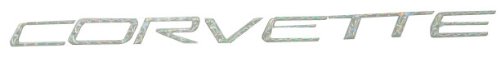 1997-2004 Corvette Front Letters Carbon Fiber