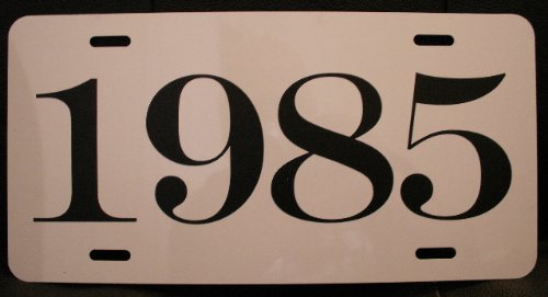 1985 YEAR LICENSE PLATE