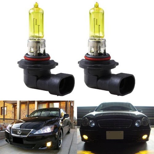 iJDMTOY 3000K Super Yellow 9145 H10 Halogen Fog Light Bulbs