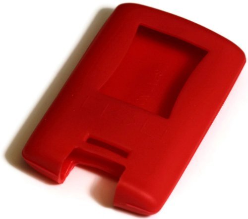 Red Silicone Key Fob Cover Case Smart Remote Pouches Protection Key Chain Fits: Corvette C6 C7 08-13