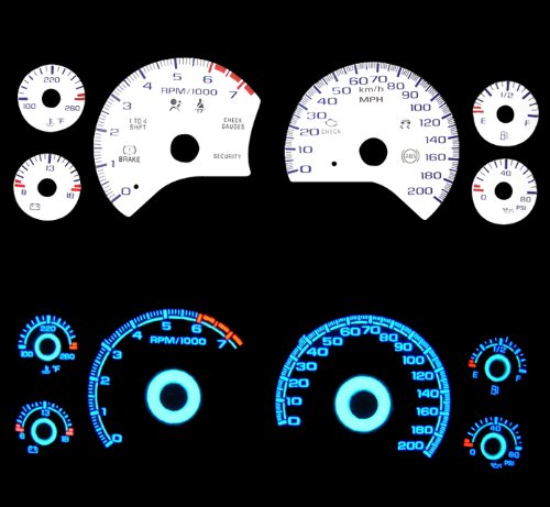 97-04 Chevy Corvette White Glow Gauges