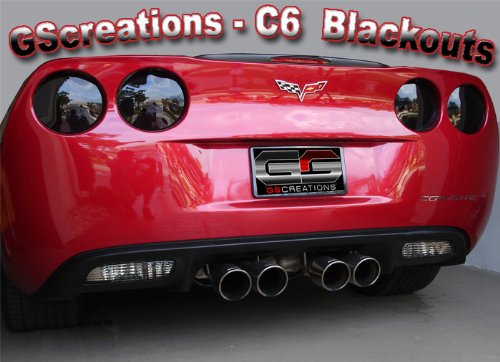 2005-2012 C6 & Z06 Corvette Rear Blackout Kit (5 Piece)