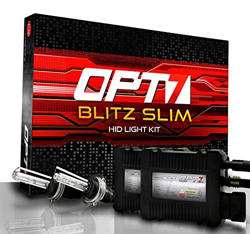 OPT7 Blitz Slim HID Conversion Kit - All Colors and Sizes - 9006 - 8000K Ice Blue Xenon Light - 2 Year Warranty