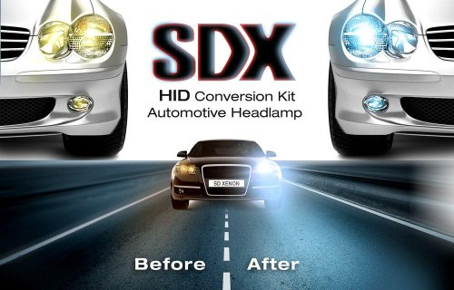 SDX Xenon HID Headlight DC Conversion Kits™ - 9006 (HB4) - 8000K