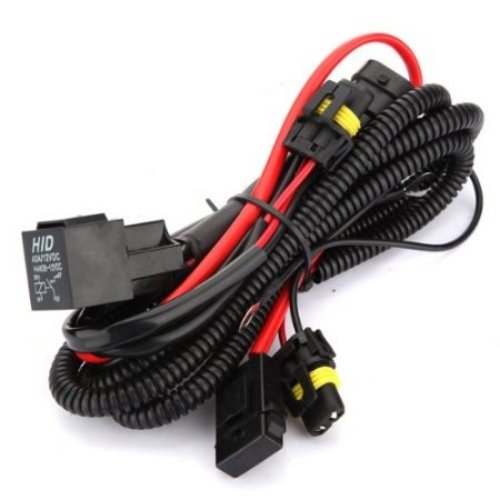 Kensun HID Conversion Kit Universal Single Beam Relay Wiring Harness - H1 H3 H8 H9 H10 H11 9005 9006 5202 880 881 9140 9145