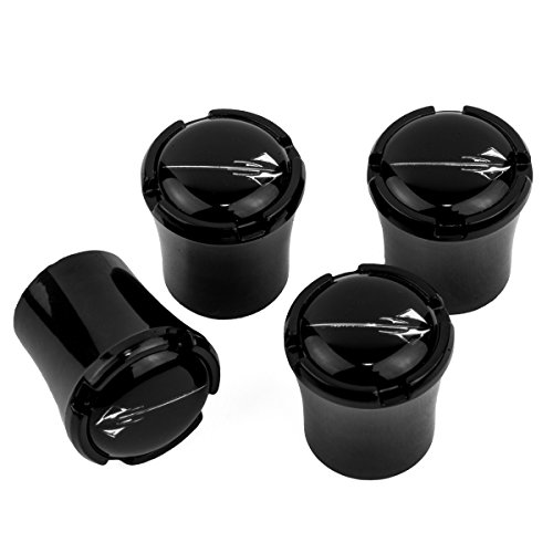 Chevrolet C7 Corvette Stingray Valve Stem Black Caps - Stingray Fish Logo - USA