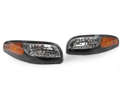 1997-2004 CHEVY CORVETTE EURO BLACK CORNER SIGNAL LIGHTS DOT / SAE C5 NEW PAIR