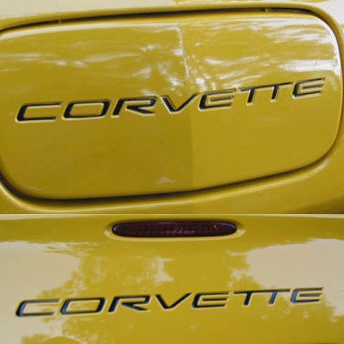 C5 CORVETTE 97 98 99 00 01 02 03 04 Front & Rear Bumper Vinyl Inserts Decals Letters ** 3D Carbon Fiber Series - Air Release ** 17 Colors to choose from (Color :: 3D Carbon Black)