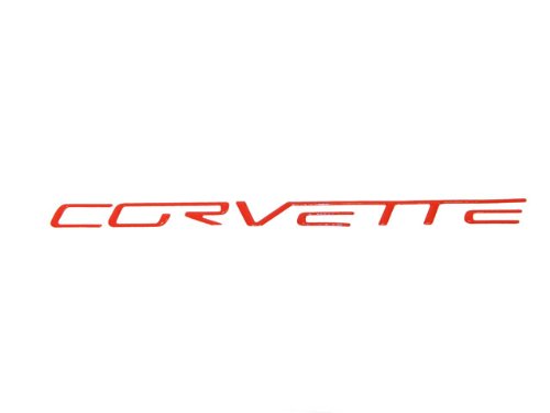 2005-2013 Corvette Dash Air Bag Domed Letters Red