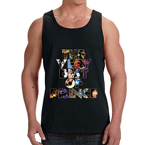 Little Red Corvette Prince R&B Mens Fit Racerback Tank Black