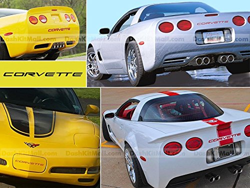 Chevrolet Corvette C5 1997 1998 1999 2000 2001 2002 2003 2004 Front & Rear Bumper Letter Inserts Not Decals - Red