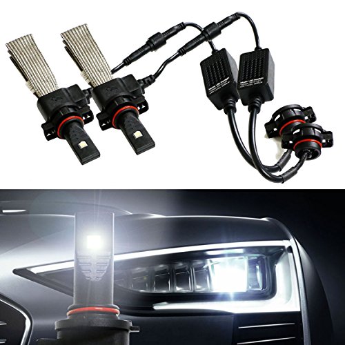 6000K Xenon White HID-Matching 40W High Power CREE LED Conversion Kit For Headlights, Driving DRL Lights and Fog Lights (Bulb Size 5202 2504 9009 PSX24W)