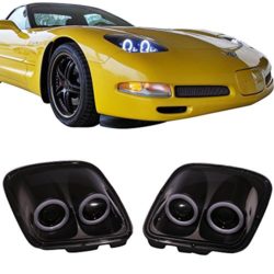 Lights Fits 1997-2004 Chevy Corvette C5 Headlights Projector Lamp