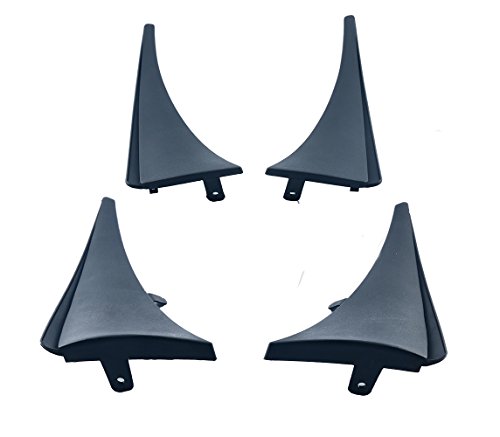 4Pcs Splash Mud Guards For Chevy C7 Corvette Stingray Z06 2014-2019 – Black Plastic
