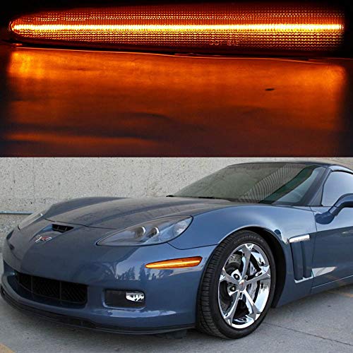 Smoked LED Strip Side Marker Light Kit For 2014-2019 C7 Corvette – Front & Rear