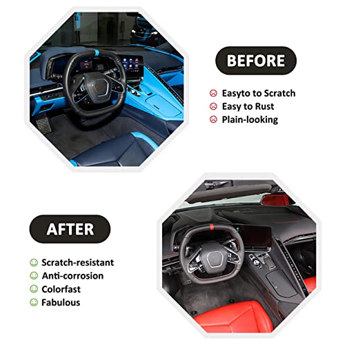 thumbnail image 2 of Sekhyna Engine Bay Panel Cover Strips For Corvette C8 Coupe 2020-2025 - Aluminum Trim Kit (Style A, Red) 2 of 10
